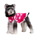 Dog Sweater Dress Manufacturer - Soft Stretchy Pink Heart
