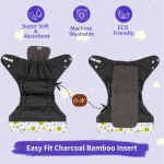 Baby Nappy Supplier - Bamboo Charcoal Double Gusset