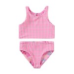 Children Bikini Manufacturer - Suspender Lattice Print