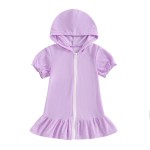 Girls Cover Up Supplier - Terry Zip Up Bathing Suit