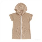 Swim Cover Up Supplier - Hooded Zipper Polyester