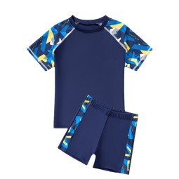 Boys Swim Trunk Supplier - 2 Piece Camouflage Split