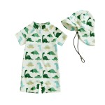 Boys Swimwear Supplier - Shark Print Short Sleeve