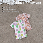 Girls Swimwear Manufacturer - Short Sleeve One Piece