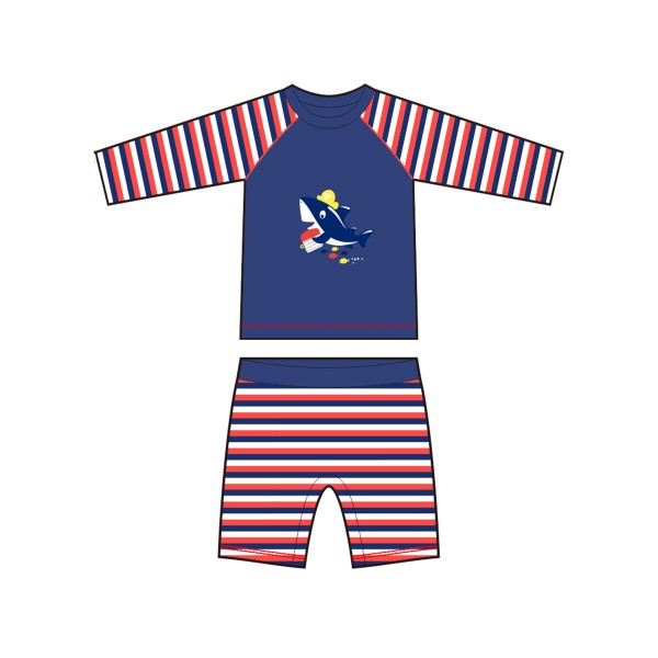 Boys Swim Set Supplier - UV Protection Long Sleeve