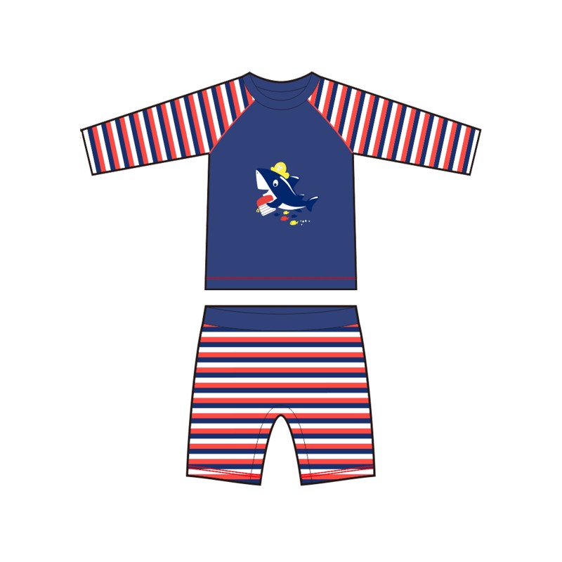 Boys Swim Set Supplier - UV Protection Long Sleeve