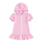 Girls Cover Up Supplier - Terry Zip Up Bathing Suit