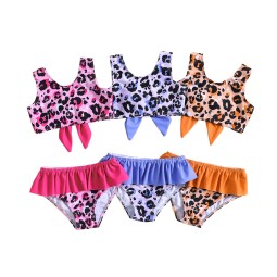 Girls Bikini Manufacturer - UPF50+ Leopard Ruffle