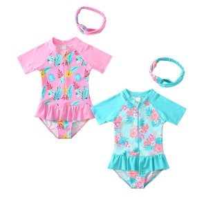 Baby Swimsuit Supplier - 2 Piece UPF50+ Hairband