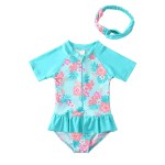 Baby Swimsuit Supplier - 2 Piece UPF50+ Hairband