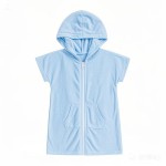 Swim Cover Up Supplier - Hooded Zipper Polyester