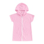 Kids Cover Up Manufacturer - Hooded Zipper Terry Cloth