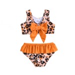 Girls Bikini Manufacturer - UPF50+ Leopard Ruffle