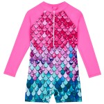 Girls Swimsuit Manufacturer - UV50+ Floral Zipper