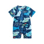 Boys Bathing Suit Factory - Neutral Shark Print
