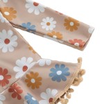Girls Swimsuit Supplier - Long Sleeve Floral Print