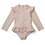 Girls Swimsuit Factory - One Piece Floral With Hat