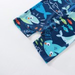 Boys Bathing Suit Factory - Neutral Shark Print