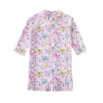 Kids Swimsuit Supplier - Flowers Printed 3-36 Months