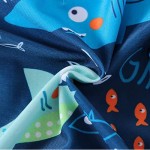 Boys Bathing Suit Factory - Neutral Shark Print