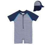 Baby Swimwear Supplier - One Piece With Hat Zipper