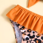 Girls Bikini Manufacturer - UPF50+ Leopard Ruffle
