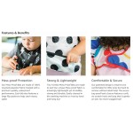 Long Sleeve Baby Bib Supplier - 100% Polyester Waterproof Snap