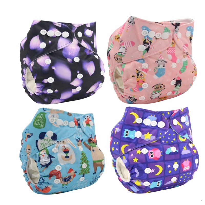 Cloth Diaper Manufacturer - Microfleece Printed with Insert
