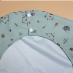 Long Sleeve Baby Bib Supplier - 100% Polyester Waterproof Snap