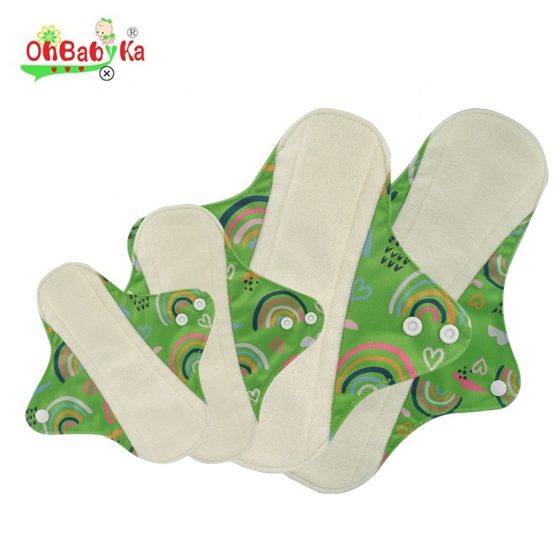 Sanitary Pads Supplier - 4PCS Women Cloth Reusable Heavy