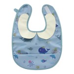 Baby Bibs Supplier - Soft Waterproof PU Eating Pocket