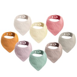 Drool Bibs Supplier - 100% Cotton Absorbent Printed