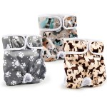 Female Dog Diaper Supplier - Reusable Cloth Paw Print Anti-Leak