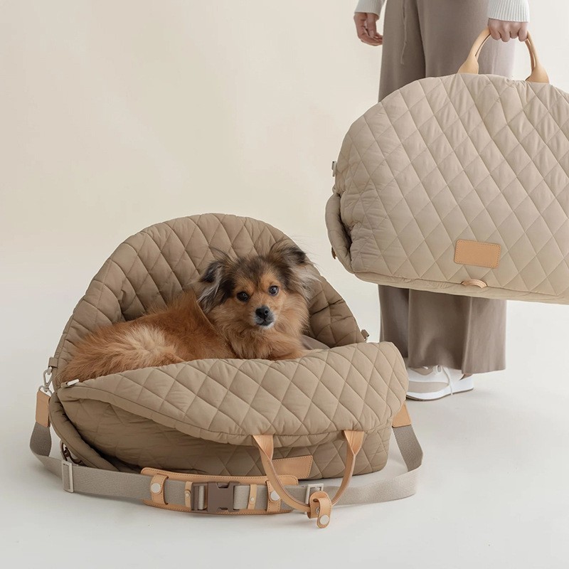 Pet Carrier Manufacturer - Fashionable Soft Fluffy Car Seat