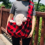 Pet Bag Factory - Red Black Check Shoulder Strap