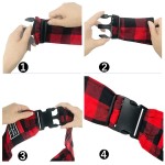 Pet Bag Factory - Red Black Check Shoulder Strap