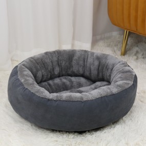 Dog Bed Supplier - Modern Donut Plush Suede Anti-slip