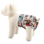 Dog Diaper Supplier - Reusable Female Cloth Paw Printed