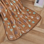 Pet Sofa Blanket Factory - Thicker Paw Print Soft Flannel
