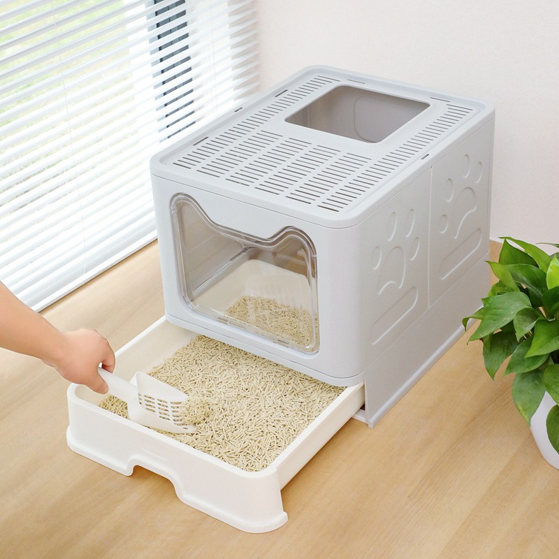 Cat Litter Box Manufacturer - Large Capacity With Grid Shovel