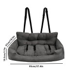 Dog Car Seat Manufacturer - Luxury Comfy Velvet Fabric Single