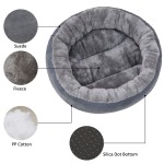 Dog Bed Supplier - Modern Donut Plush Suede Anti-slip