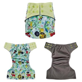 Cloth Diaper Supplier - Washable Bamboo Charcoal Contrasty