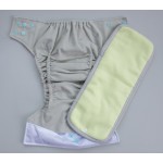 Pocket Diaper Factory - Washable One-size Grey Suede