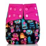 Cloth Nappy Manufacturer - Modern One Size Contrasty Tabs