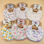 Newborn Bib Manufacturer - Cotton Drool Dribbler Reversible
