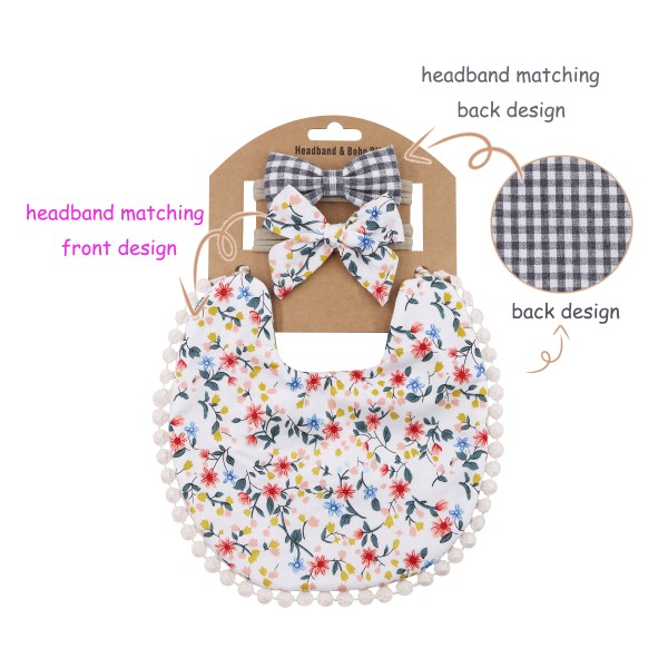 Newborn Bib Manufacturer - Cotton Drool Dribbler Reversible