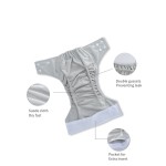 Pocket Diaper Factory - Washable One-size Grey Suede