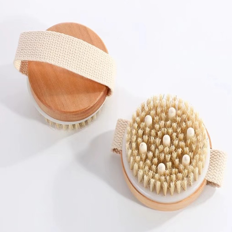 Body Brush Manufacturer - Custom Wood Oval Exfoliating