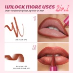 Matte Lipstick Supplier - Two-in-one Lip Liner 6 Color Long Lasting